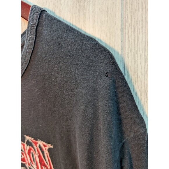 2002 Tour True Religion Shirt American Flag Distressed Sz 3XLT Short Sleeve - Picture 3 of 8